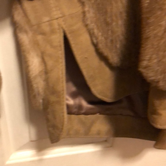 Vintage Yocci suede and faux coat made in England - Picture 7 of 7